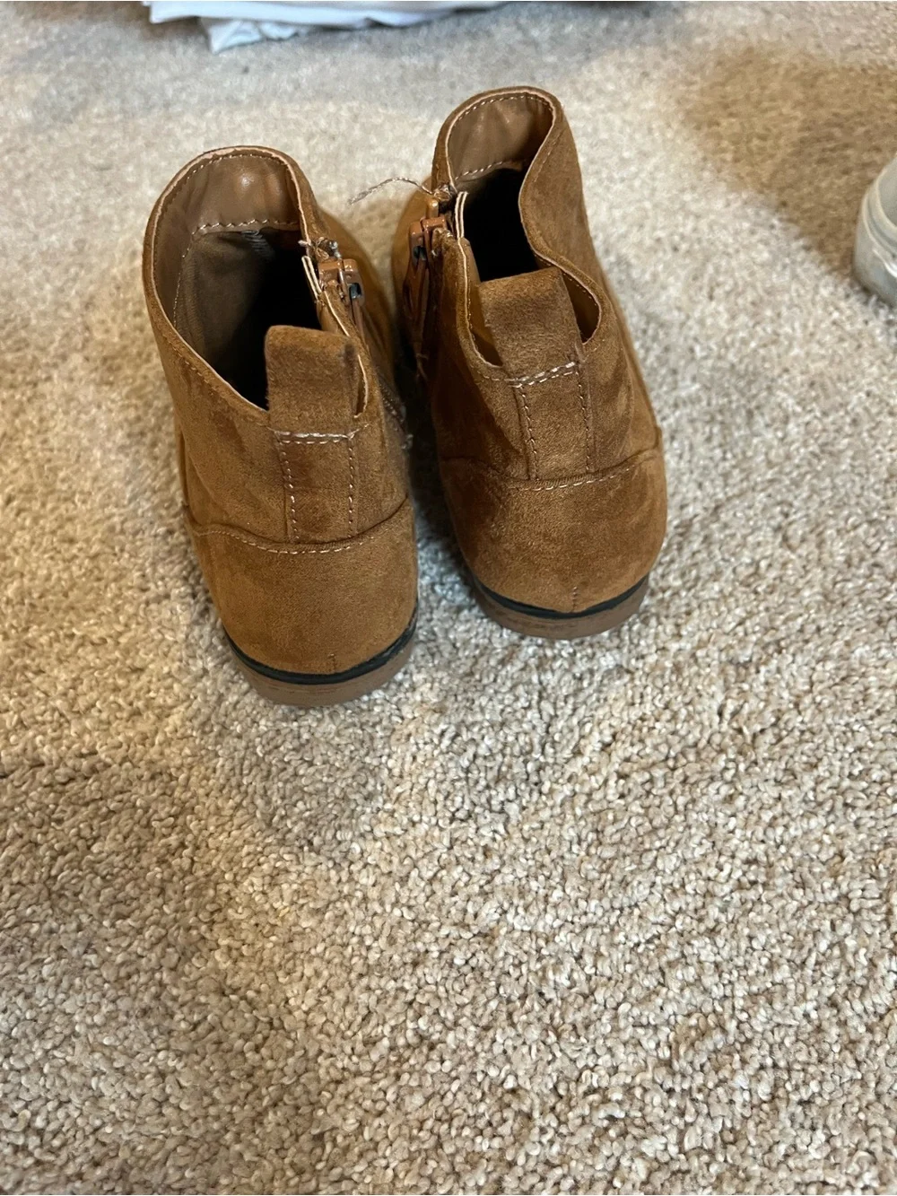 Cat & Jack Brown Suede Kids Ankle Boots